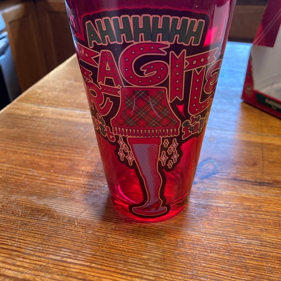 A Christmas story leg lamp 16 ounce glass fragile must be Italian new inbox, - Picture 4 of 7